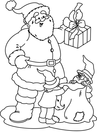 Noel23 - Holiday coloring pages - Coloriages - 10doigts.fr