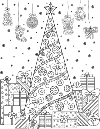 Noel5 - Holiday coloring pages - Coloriages - 10doigts.fr