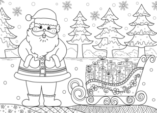 Noel7 - Holiday coloring pages - Coloriages - 10doigts.fr
