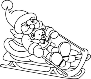 Santa Claus 03 - Holiday coloring pages - Coloriages - 10doigts.fr