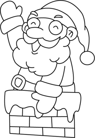 Santa Claus 06 - Holiday coloring pages - Coloriages - 10doigts.fr