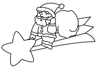Santa Claus 15 - Holiday coloring pages - Coloriages - 10doigts.fr