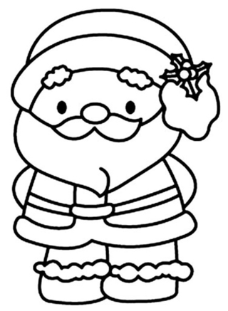 Santa Claus 16 - Holiday coloring pages - Coloriages - 10doigts.fr