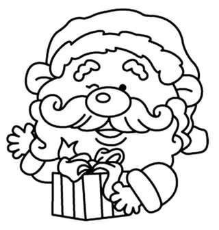 Santa Claus 17 - Holiday coloring pages - Coloriages - 10doigts.fr