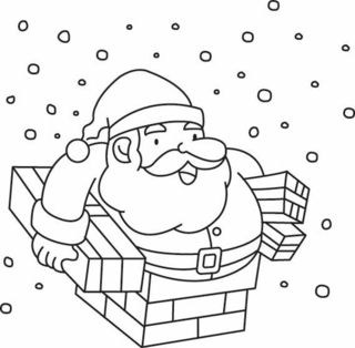 Santa Claus 25 - Holiday coloring pages - Coloriages - 10doigts.fr