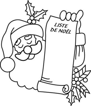 Santa Claus 33 - Holiday coloring pages - Coloriages - 10doigts.fr