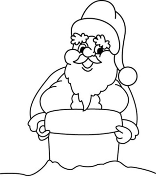 Santa Claus 35 - Holiday coloring pages - Coloriages - 10doigts.fr