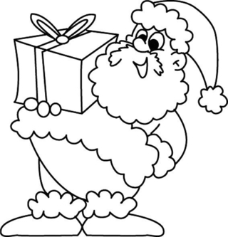 Santa Claus 36 - Holiday coloring pages - Coloriages - 10doigts.fr