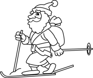 Santa Claus 40 - Holiday coloring pages - Coloriages - 10doigts.fr