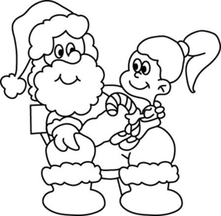 Santa Claus 43 - Holiday coloring pages - Coloriages - 10doigts.fr