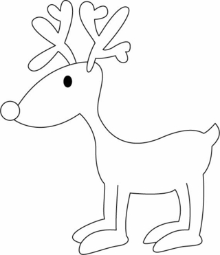 Reindeer 01 - Holiday coloring pages - Coloriages - 10doigts.fr