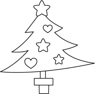 Tree 01 - Holiday coloring pages - Coloriages - 10doigts.fr