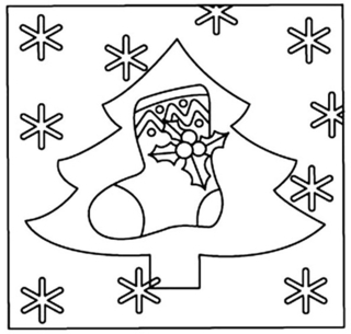 Tree 07 - Holiday coloring pages - Coloriages - 10doigts.fr