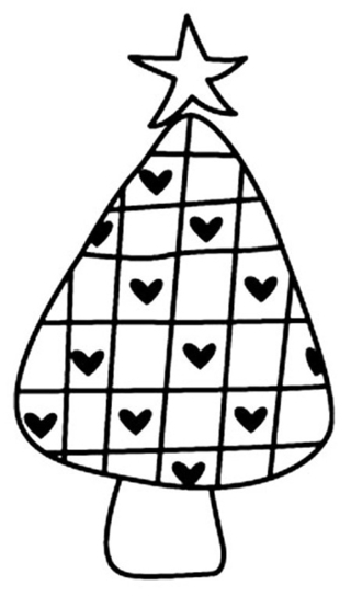 Tree 08 - Holiday coloring pages - Coloriages - 10doigts.fr