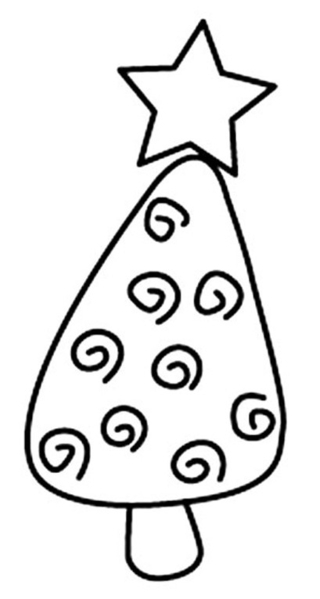 Tree 11 - Holiday coloring pages - Coloriages - 10doigts.fr