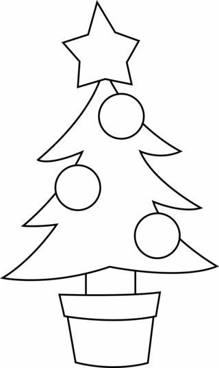 Tree 13 - Holiday coloring pages - Coloriages - 10doigts.fr