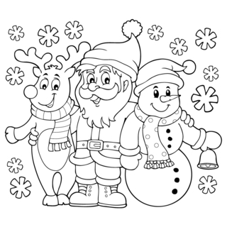 noel24 - Holiday coloring pages - Coloriages - 10doigts.fr