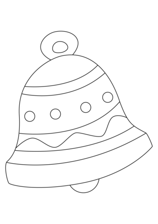 Bells 05 - Holiday coloring pages - Coloriages - 10doigts.fr