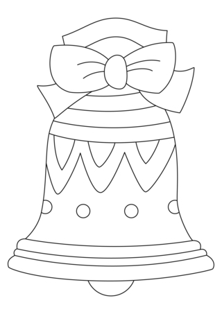 Bells 06 - Holiday coloring pages - Coloriages - 10doigts.fr