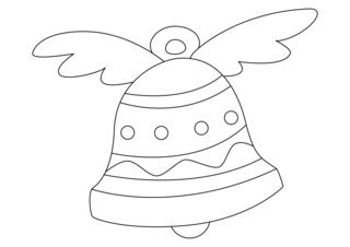 Bells 07 - Holiday coloring pages - Coloriages - 10doigts.fr