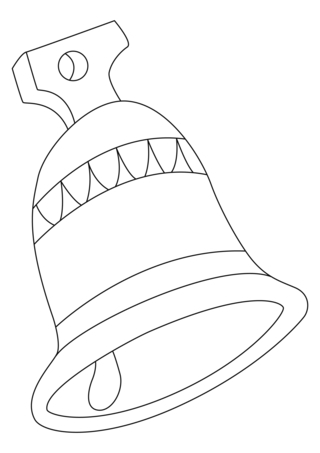 Bells 08 - Holiday coloring pages - Coloriages - 10doigts.fr