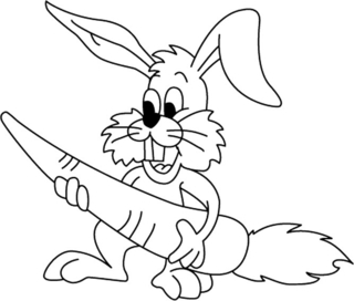 Rabbit 03 - Holiday coloring pages - Coloriages - 10doigts.fr