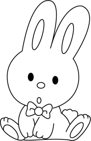 Rabbit 05 - Holiday coloring pages - Coloriages - 10doigts.fr