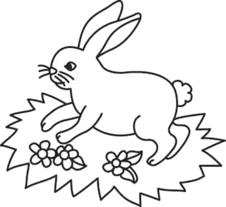 Rabbit 07 - Holiday coloring pages - Coloriages - 10doigts.fr