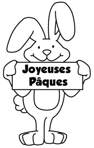 Rabbit 14 - Holiday coloring pages - Coloriages - 10doigts.fr