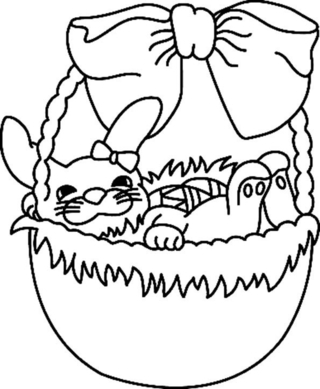 Rabbit 15 - Holiday coloring pages - Coloriages - 10doigts.fr