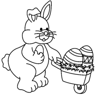 Rabbit 20 - Holiday coloring pages - Coloriages - 10doigts.fr