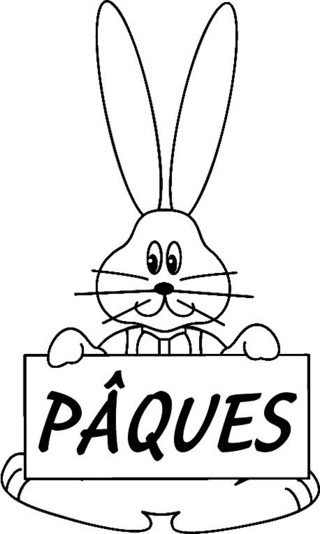 Rabbit 23 - Holiday coloring pages - Coloriages - 10doigts.fr