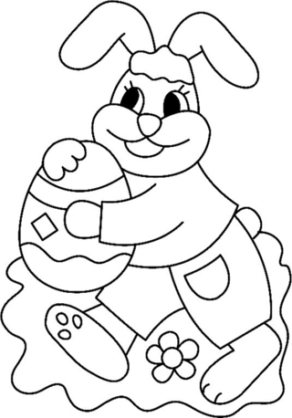Rabbit 24 - Holiday coloring pages - Coloriages - 10doigts.fr