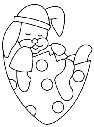 Rabbit 25 - Holiday coloring pages - Coloriages - 10doigts.fr