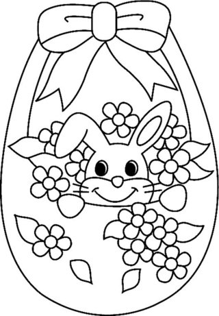 Rabbit 26 - Holiday coloring pages - Coloriages - 10doigts.fr