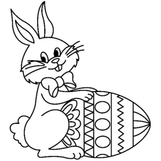 Rabbit 27 - Holiday coloring pages - Coloriages - 10doigts.fr