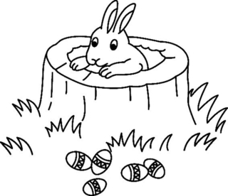 Rabbit 31 - Holiday coloring pages - Coloriages - 10doigts.fr