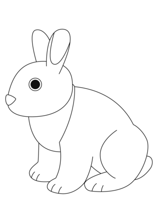 Rabbit 46 - Holiday coloring pages - Coloriages - 10doigts.fr