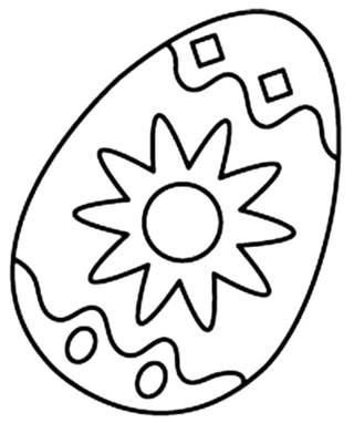 Eggs 04 - Holiday coloring pages - Coloriages - 10doigts.fr