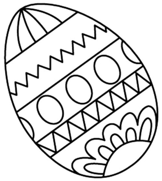Eggs 08 - Holiday coloring pages - Coloriages - 10doigts.fr