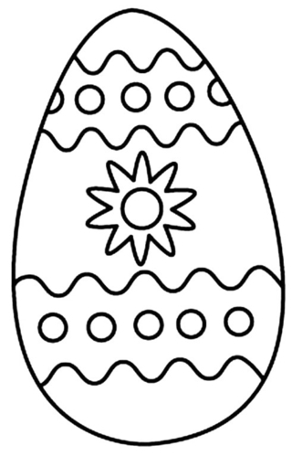 Eggs 09 - Holiday coloring pages - Coloriages - 10doigts.fr