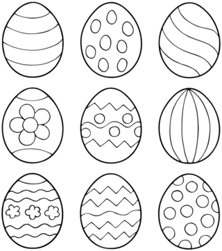 Eggs 102 - Holiday coloring pages - Coloriages - 10doigts.fr