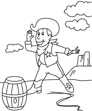 Vaquero 13 - Coloreados fantásticos - Coloriages - 10doigts.fr