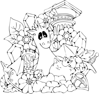 Dragons6 - Fantastic coloring pages - Coloriages - 10doigts.fr