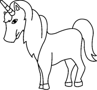 Unicorn 02 - Fantastic coloring pages - Coloriages - 10doigts.fr