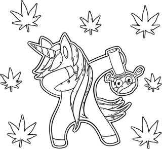 Unicorn15 - Fantastic coloring pages - Coloriages - 10doigts.fr