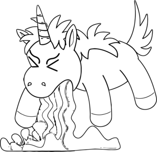 Unicorn17 - Fantastic coloring pages - Coloriages - 10doigts.fr