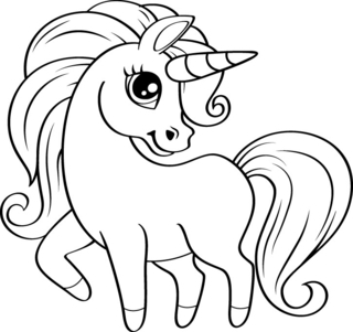Unicorn6 - Fantastic coloring pages - Coloriages - 10doigts.fr