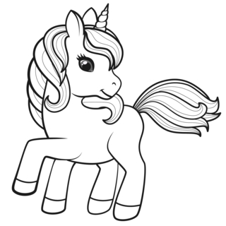 Unicorn8 - Fantastic coloring pages - Coloriages - 10doigts.fr