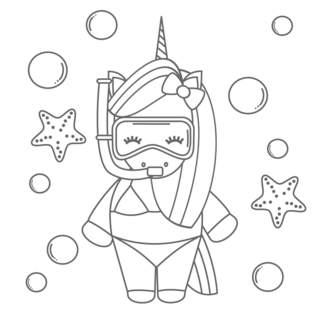 Unicorn9 - Fantastic coloring pages - Coloriages - 10doigts.fr